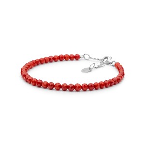 Bratara coral rosu si argint DiAmanti 232-43B-G (Argint 925‰ 0,6 g.)